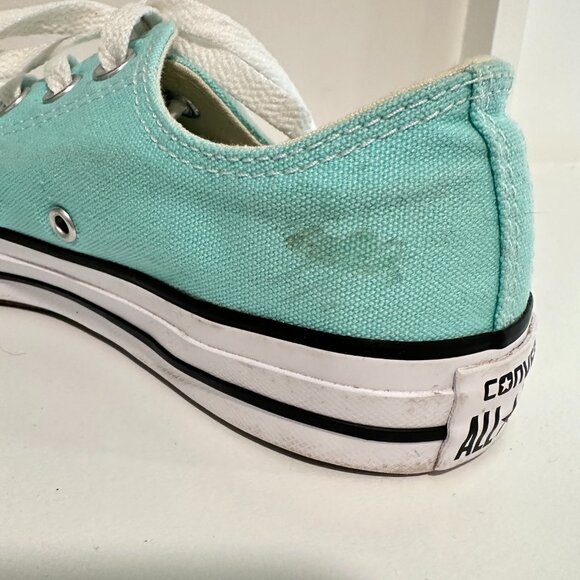 Converse Chuck Taylor All Star Low Top Sneakers Mint Green Womens Size 7 Mens 8 - Picture 11 of 11